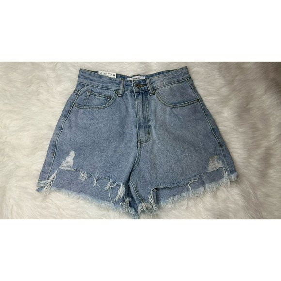Cotton On Pants - NWT Cotton On High Rise Ripped Women's Cut-Off Denim Shorts - Size 4